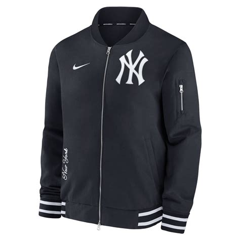 new york yankees bomber jacket replica|new york yankees dugout jacket.